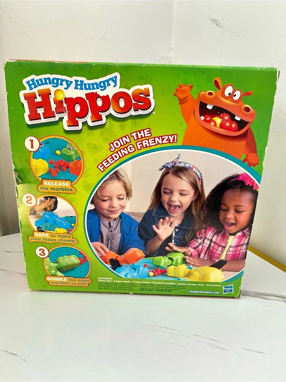 Hasbro Gaming Hungry Hippos Board Game Complete Set